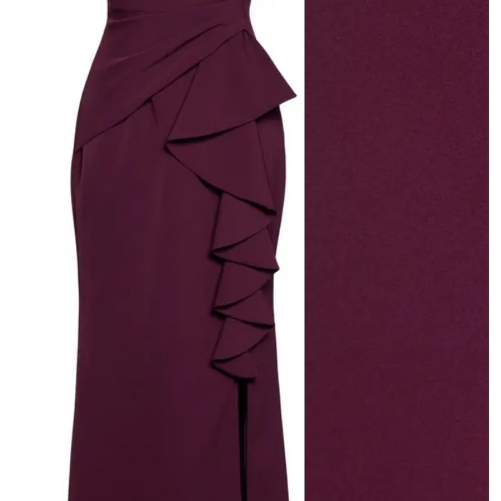 Ruffle Front Gown (Regular & Petite) - Picture 2 of 5